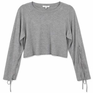 Lovetree Lace Up Sleeve Sweater